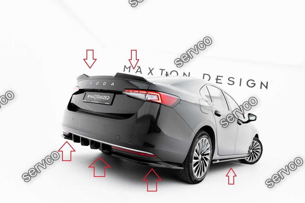 Pachet Exterior Prelungiri Body kit tuning Skoda Superb Sedan Mk4 2024- v3 - Maxton Design