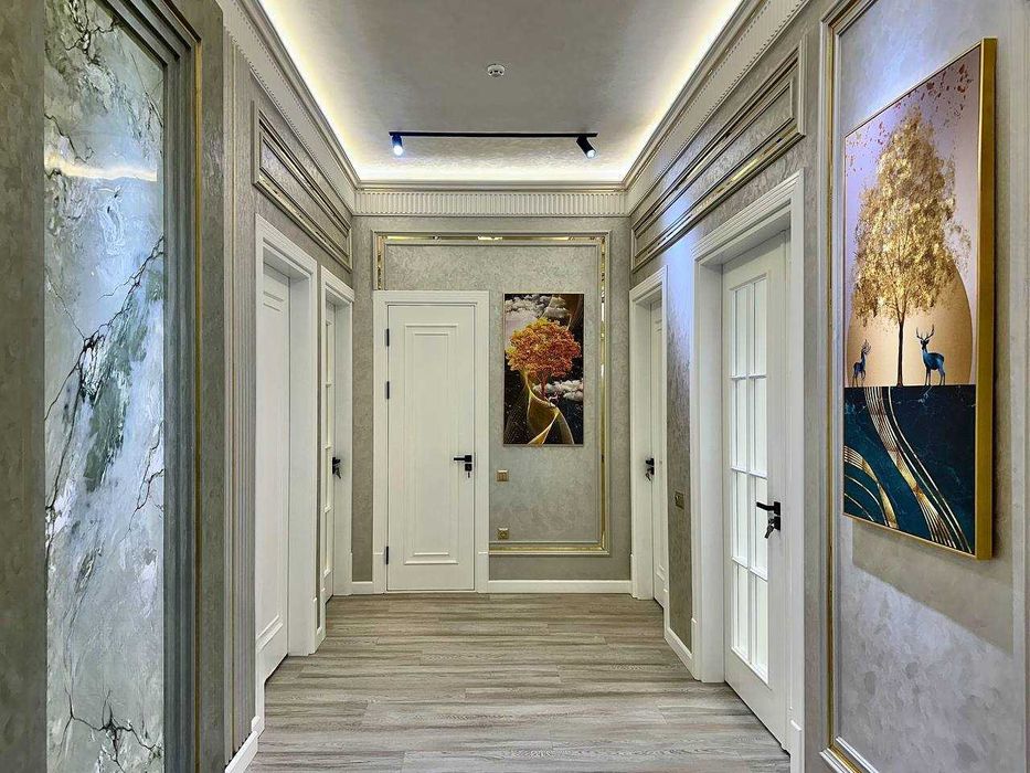 Евро-ремонт, 4-к Shinam, кирпич, 105 м², 2 санузла Бадамзар`