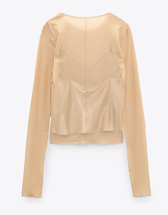 Top din tul brand Zara