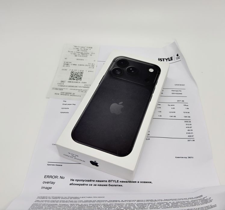 Iphone 18 Pro 256 Gb Чисто Нов 2 години Гаранция