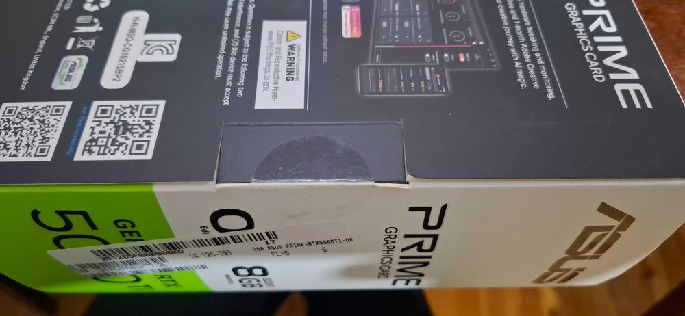 ASUS PRIME 5060TI 8GB Запечатанный