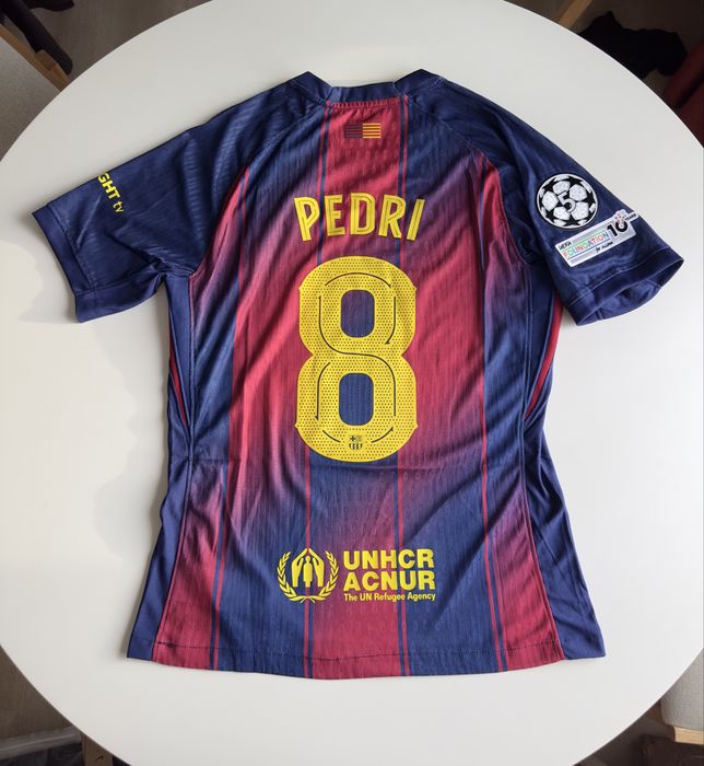 Tricou FC Barcelona Acasa Yamal Pedri Raphinha UCL 25/26 (M/L)