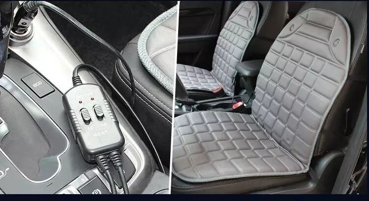 Нужная вещь зимой, накидка для подогрев сидений любого автомобиля