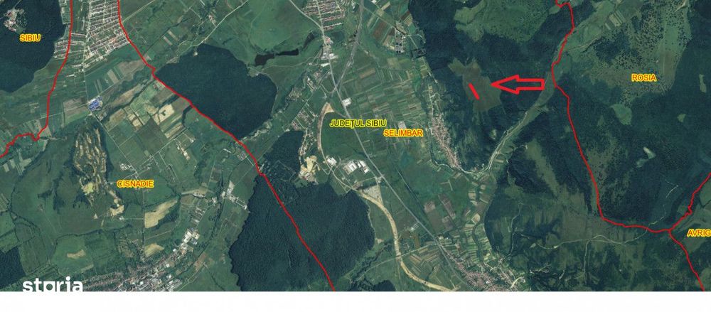 Teren extravilan 1300 mp, zona Selimbar (Mohu)