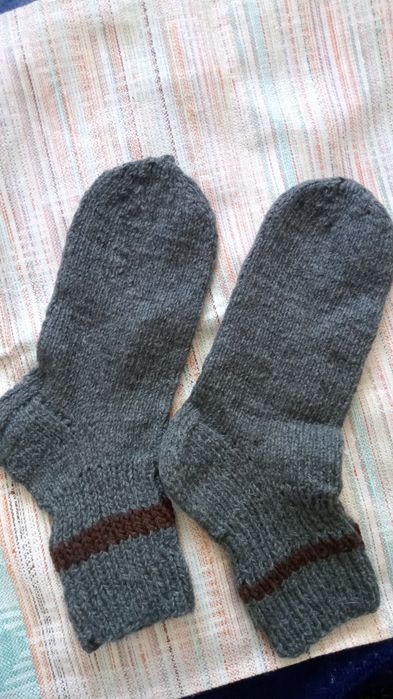 Теплые вязаные носки