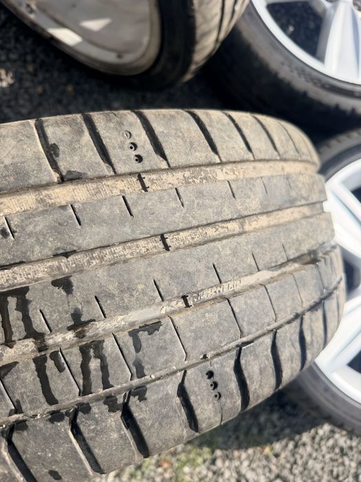Jante aliaj R18 5x114.3 + anvelope 215/40 R18 – stare foarte bună
