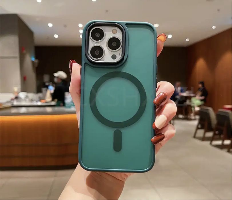 Iphone 12/13/14/15/16/17 PRO MAX AIR PLUS Husa Magsafe Spate Mat Fin05