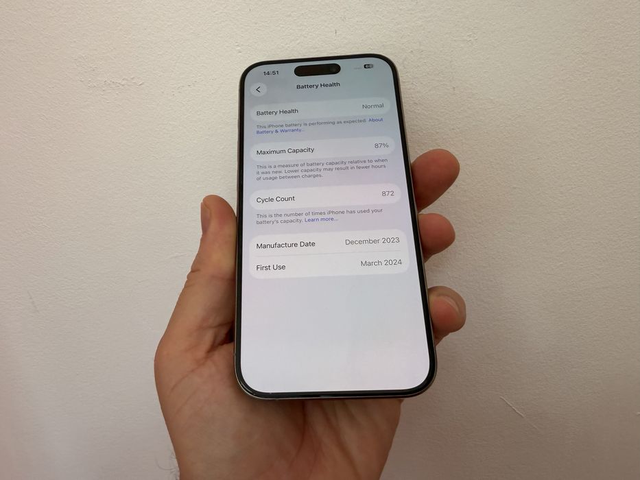 Iphone 15 Pro, 256 gb, Natural Titanium