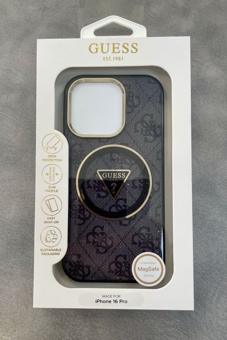 GUESS Оригинален Калъф за Apple iPhone 16 Pro Нов гръб case