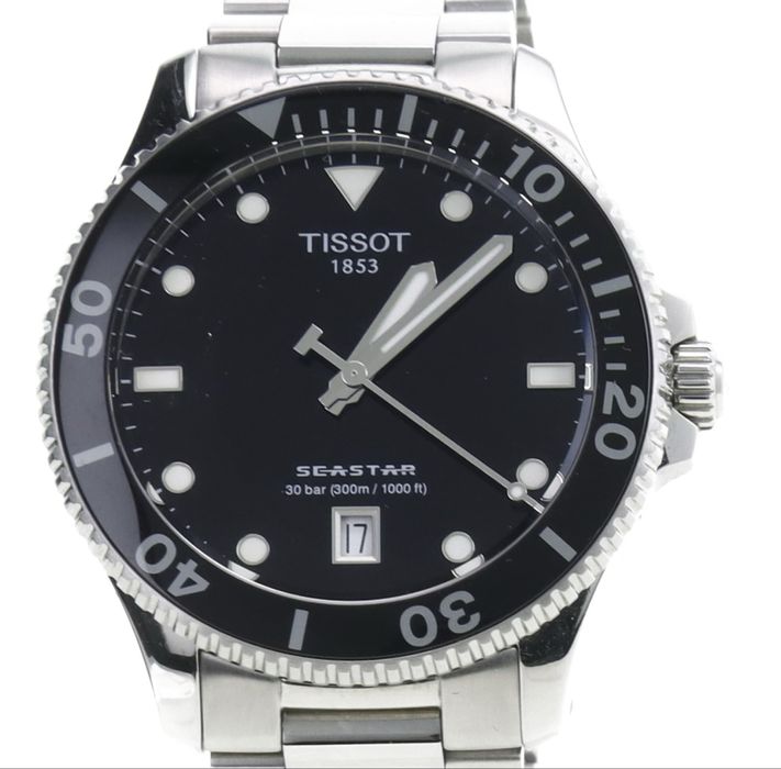 Оригинал Tissot Seastar 1000 40mm, кварцевые, Швейцарские, дайвер часы