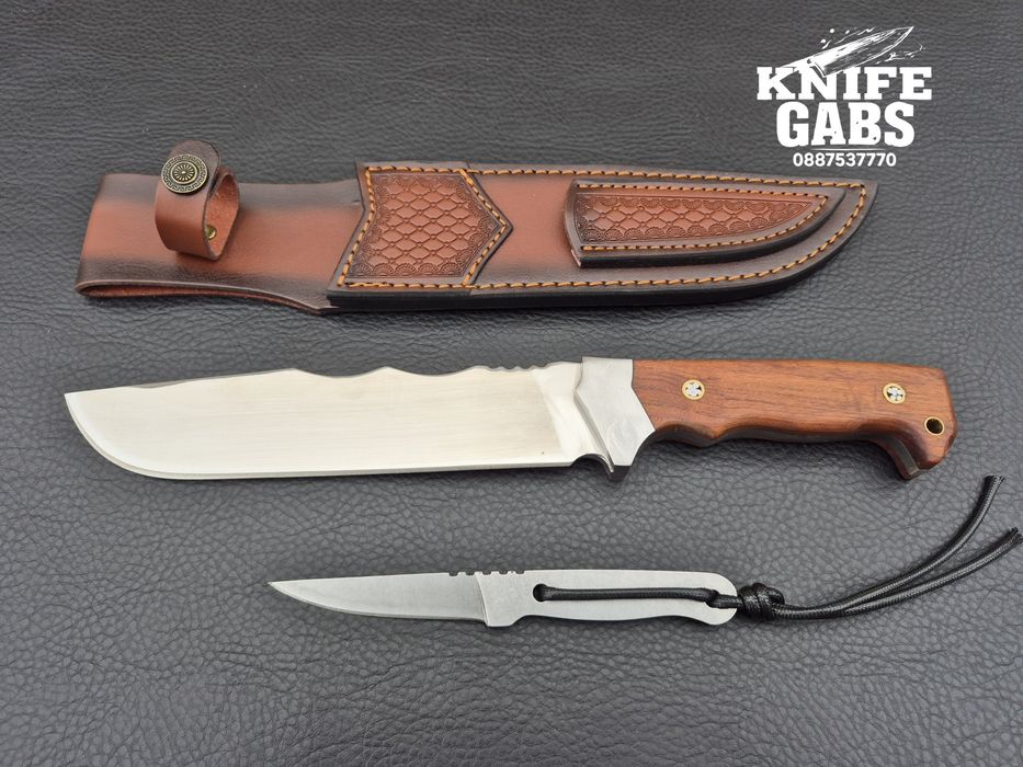 Уникален комплект от два ножа-масивен и компактен  в една кания,LN437