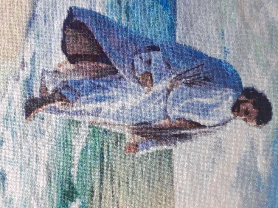 Продавам гоблен "Исус ходи по брега"