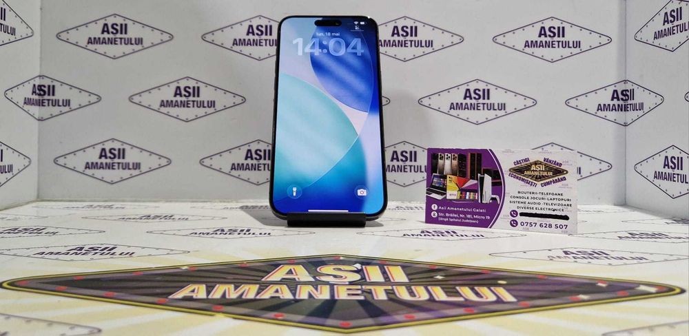 Asii Amanetului - iPhone 15 Pro Max 256gb, 86% baterie