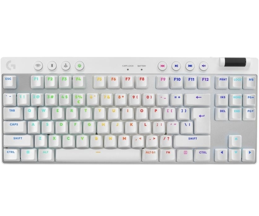 Tastatura Gaming Logitech G PRO X TKL Lightspeed, Alb