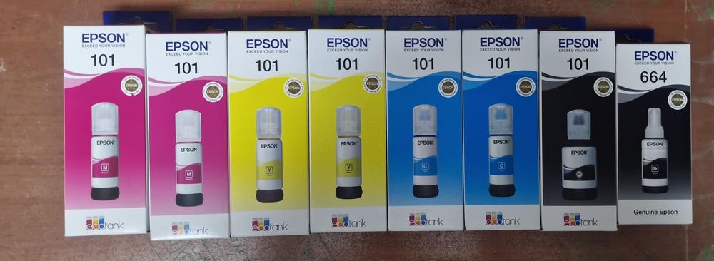 Cartușe culori imprimanta Canon și Epson 664