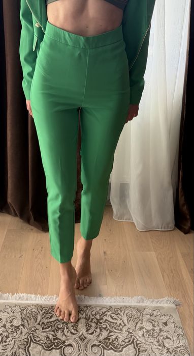 Costum elegant verde 2 piese BBY (Sacou & Pantaloni) - Mărimea S / 36