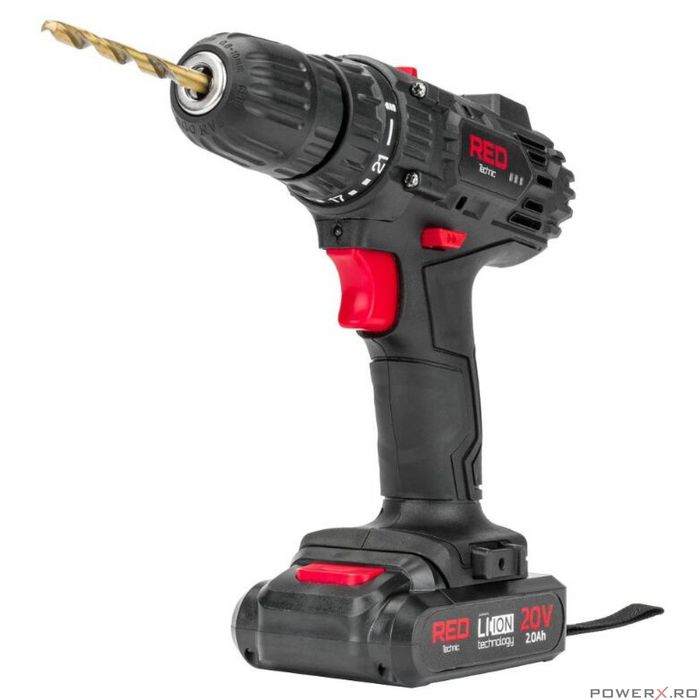 Masina de insurubat cu acumulator si incarcator, 2 x baterii Li-Ion, 2