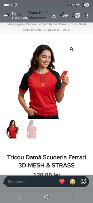 Vand imbracaminte Ferrari.Tricouri,Pantaloni treining,Sepci,Adidasi