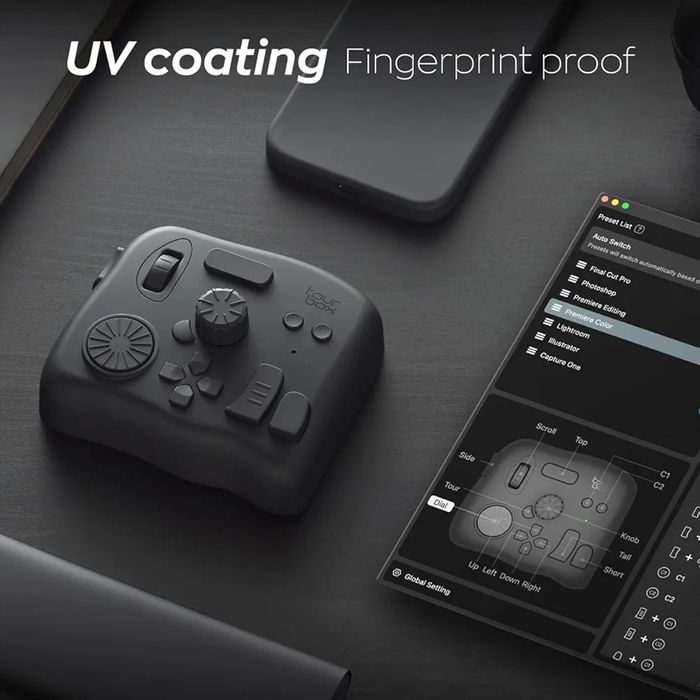 TourBox Elite: Bluetooth Контролер за Обработка на Снимки и Видео