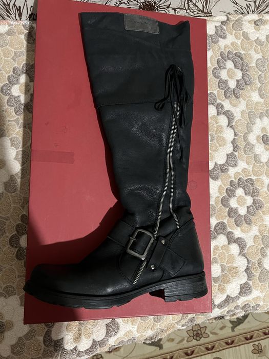 Женские зимние сапоги , натуральная кожа, мех, теплые, удобные