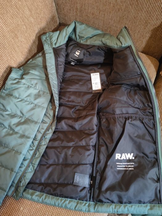 Geacă G-Star Raw Light Padded, verde Jungle, XS, nouă cu etichetă
