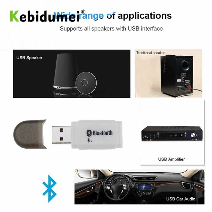 USB Bluetooth Донгъл хендсфри за кола блутут флашка авто адаптер аудио