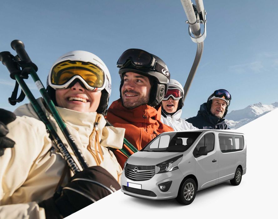 8+1 местен Автомобил под наем за всяка екскурзия. Миниван под наем