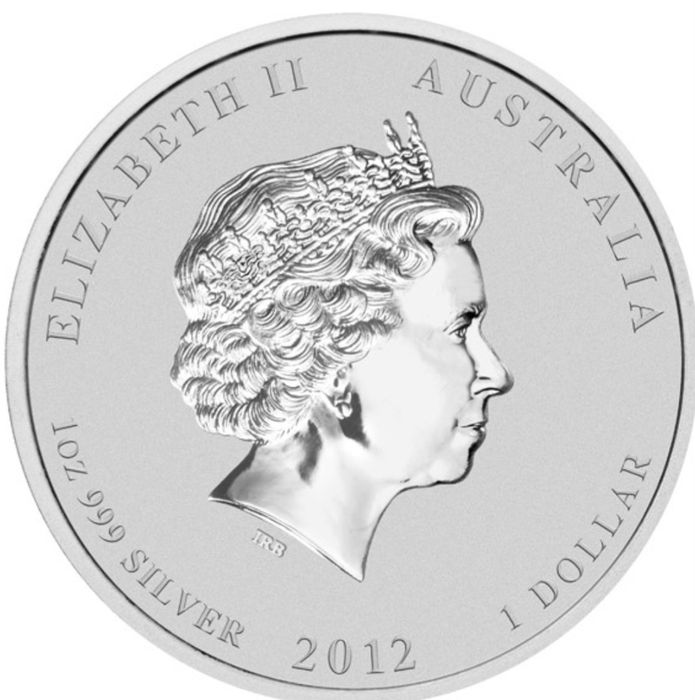 1 oz Цветен лунар, 2012 - Година на дракона