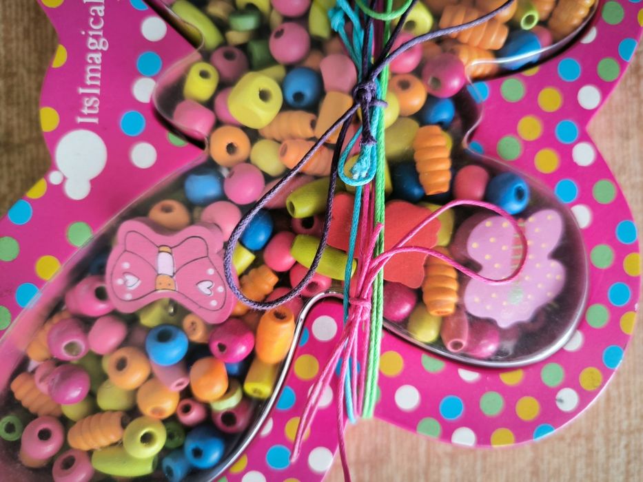 Детски сет с дървени мъниста Imaginarium