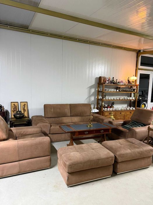 Мека мебел- комплект естествена кожа