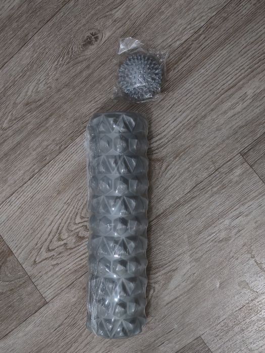 Массажный ролик VINP 30×10 см + мячик в подарок