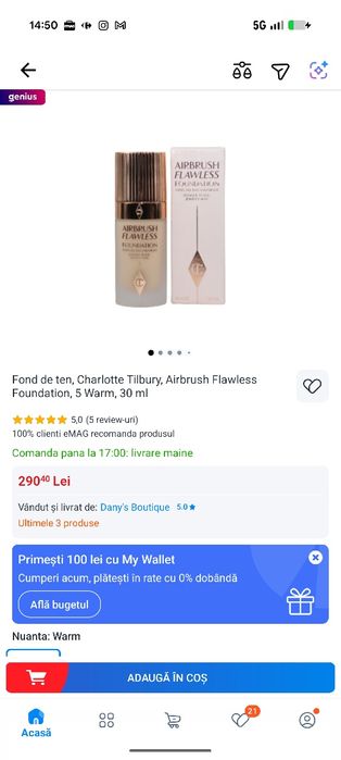 Fond de ten Charlotte Tilbury