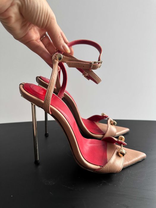 Sandale Hardot 35 elegante din piele naturala bej