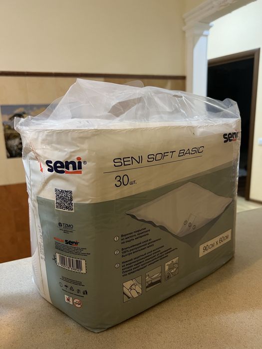 Впитывающие пелёнки Seni Soft Basic 90×60 + памперсы