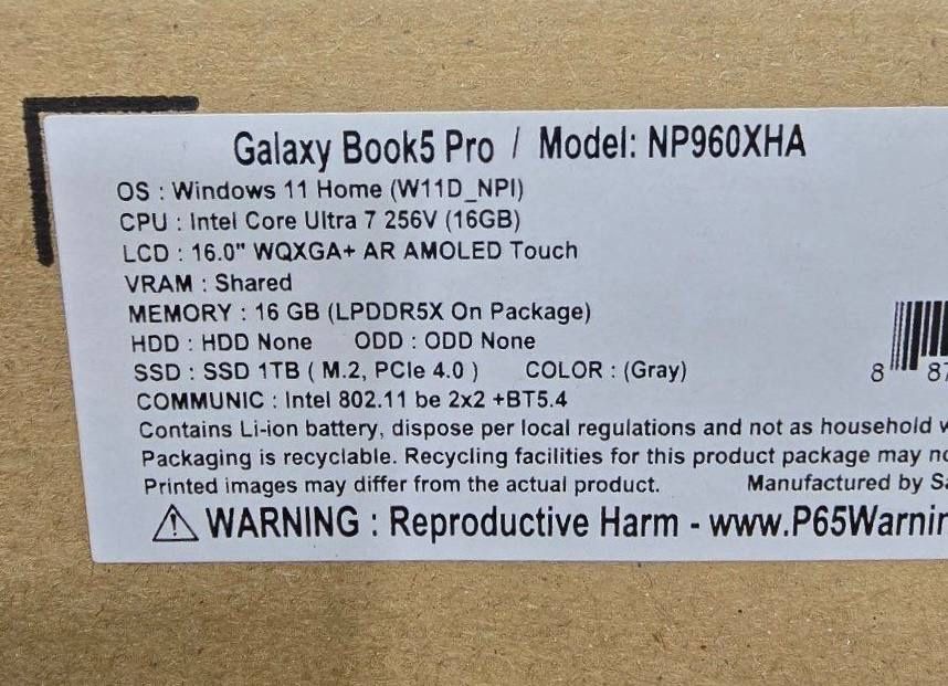 Samsung Galaxy book 5 Pro