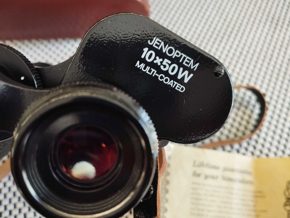 ТОП Бинокъл Carl Zeiss Jena-JENOPTEM-MULTI-COATED -10 х 50W-ГДР--като НОВ
