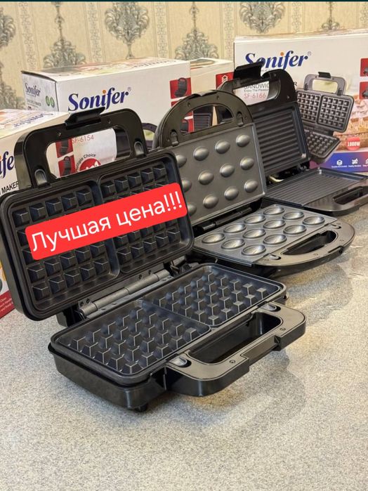 Sonifer 3в1 Сендвичница Тостер Вафелница Tostеr sf-6166