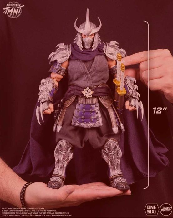 Шедьовър на Шрюдер . Shredder Mondo 1/6 scala 6 new and sealed