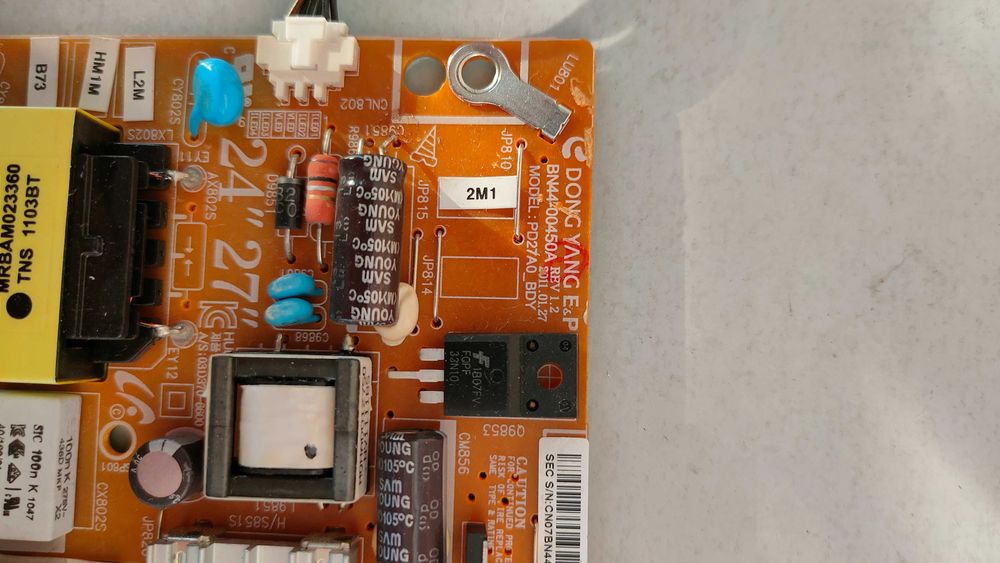 Samsung T27A550EW computer monitor 68.6 cm за части, намаление