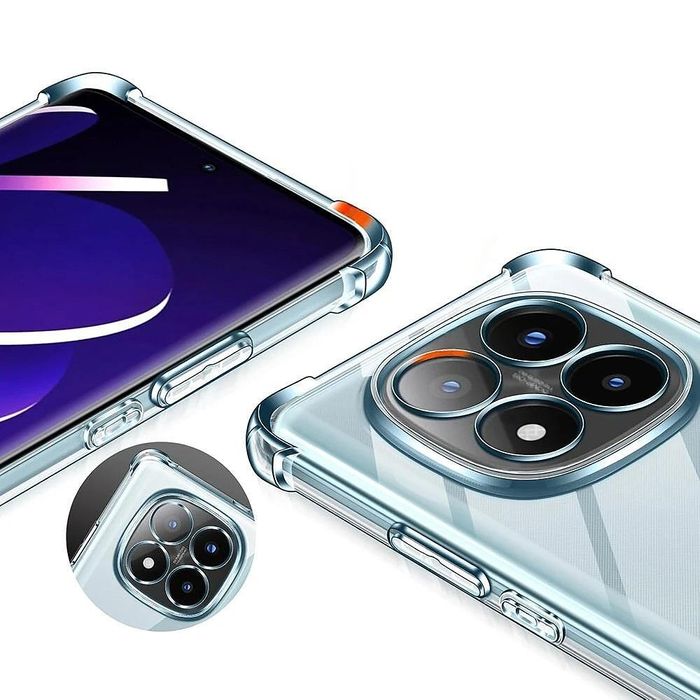 Прозрачен силиконов удароустойчив кейс за xiaomi redmi note 14 pro+ pl