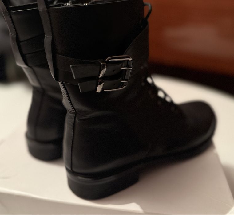 Ботинки кожаные