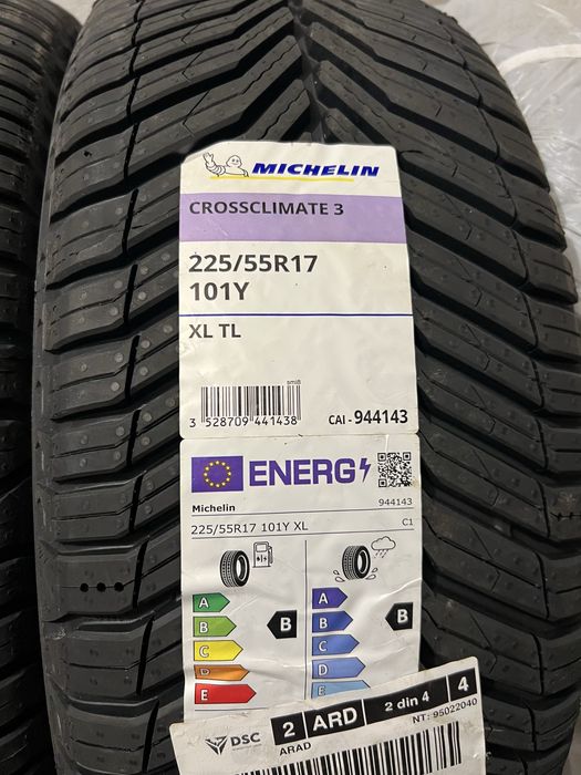 4x Michelin CrossClimate 3 225 55 17 NOI