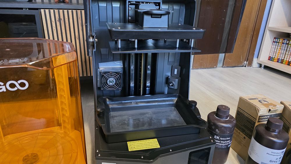 Комплект смолен SLA 3д принтер ELEGOO Saturn 16k и станция 2-в-1