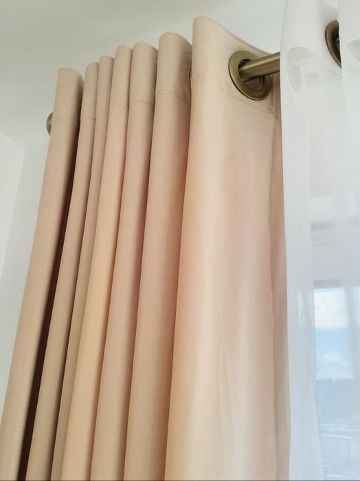 Draperie catifea cu inele aurii, 245/500 cm