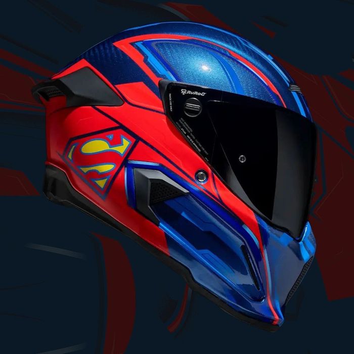casca moto ruroc atlas 4.0 superman