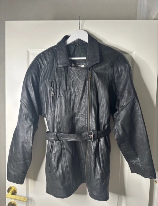 Geacă piele naturală vintage