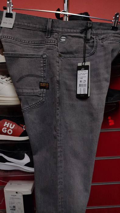Оригинални дънки G-Star Raw D-Staq W34 , W36 Slim нови мъжки сиви