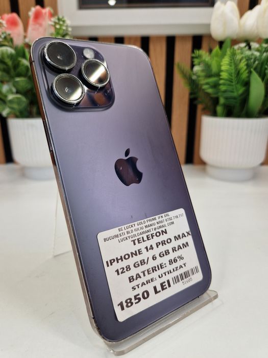 Iphone 14 Pro Max 128GB 6GB RAM 86% Baterie Garantie! #51605