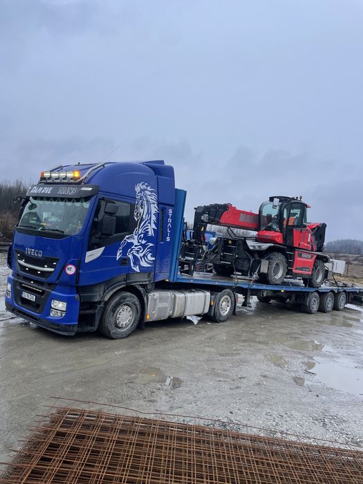 Inchiriez platforma..trailer /transport utilaje/agabaritic