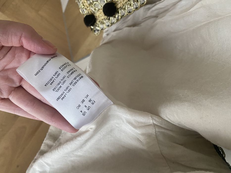 Vesta din lana cu aplicatii Manoush, masura 36/S